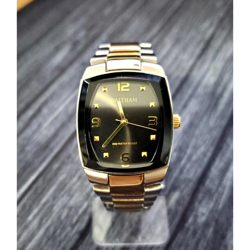 Pristine Vintage WALTHAM‎ 2 Tone 80's Retro Men's Watch